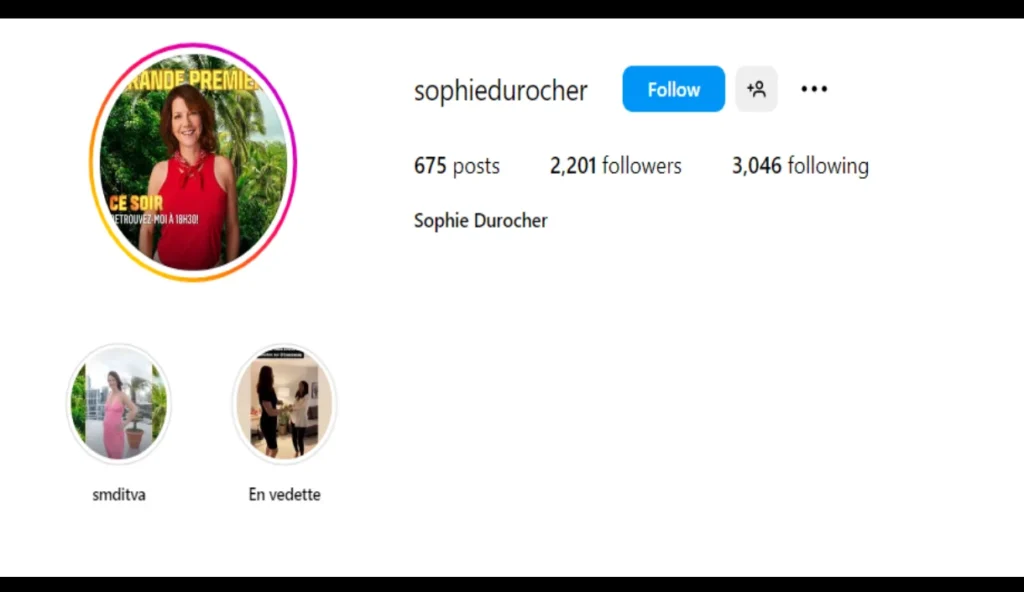 Sophie Durocher instagram