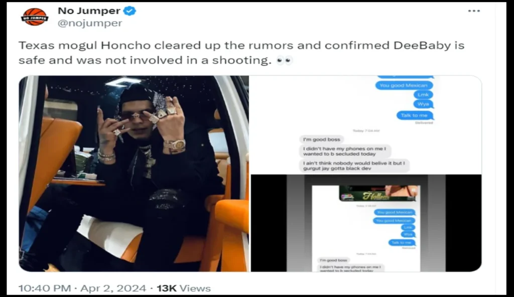 No Jumper Confirmation on Dee Baby Shot