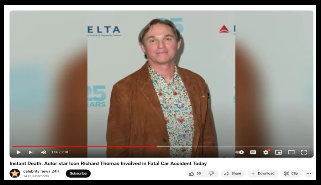 Richard Thomas involved in Car Accident Rumors