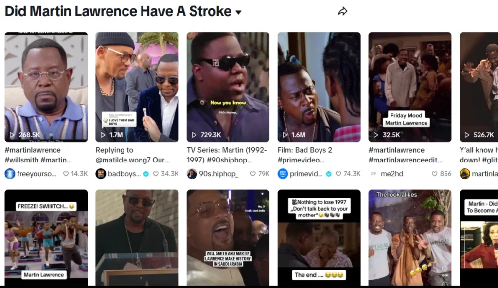 Martin Lawrence Have a Stroke Trending